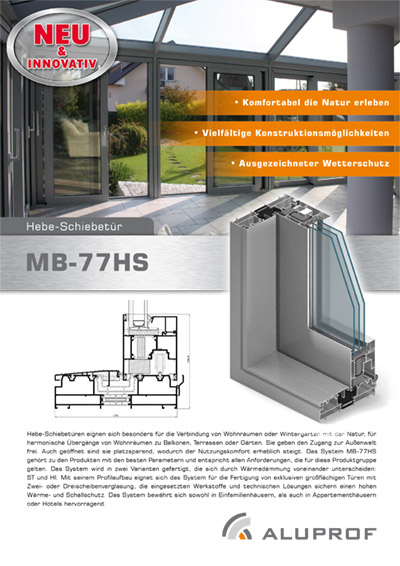Hebe-Schiebetür MB-77HS PDF